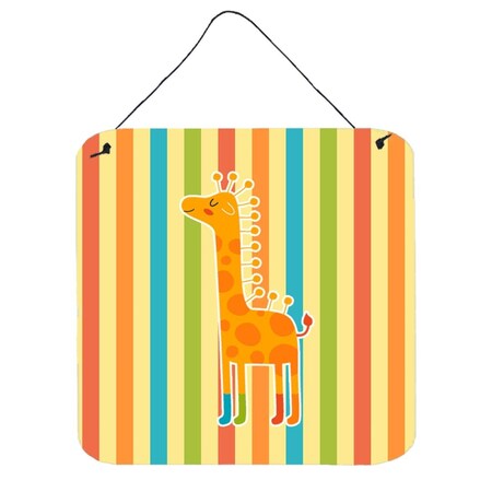 Carolines Treasures Giraffe in Socks Wall or Door Hanging Prints BB6747DS66